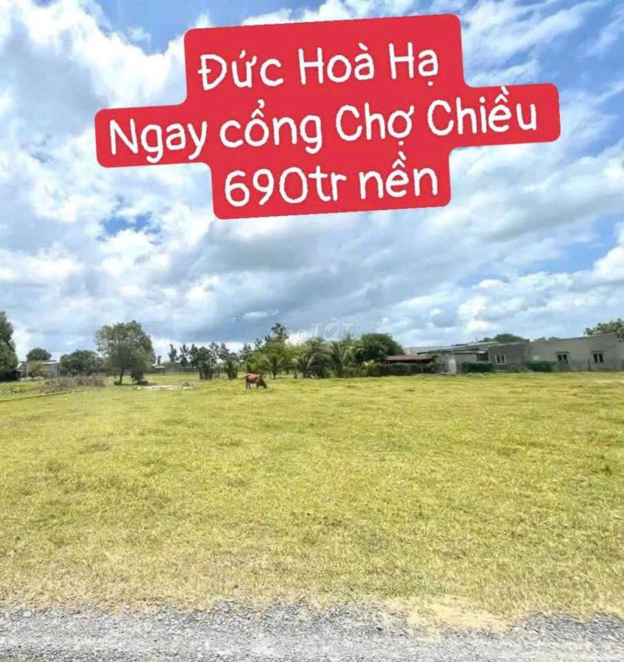 CHỈ 690TR THỔ CƯ ĐỨC HOÀ HẠ NGAY CHỢ CHIỀU TÂN ĐỨC