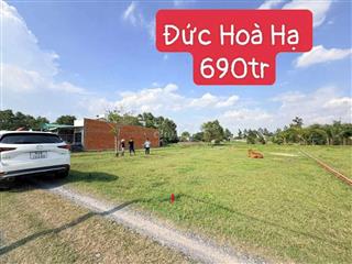 690tr ĐỨC HOÀ HẠ NGAY CỔNG CHỢ CHIỀU TÂN ĐỨC