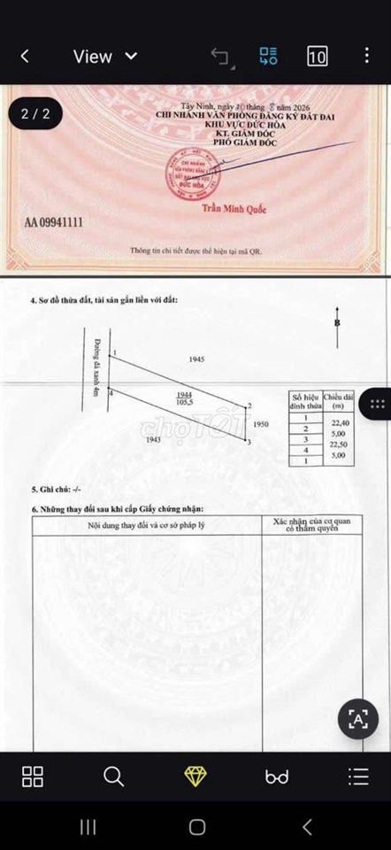 550tr NỀN THỔ CƯ ĐỨC HOÀ