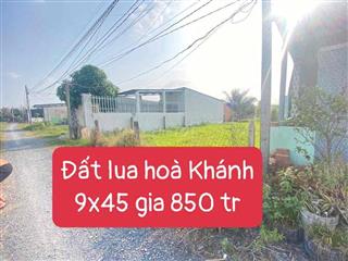 Đất Hoà Khánh Đông 9x45m giá 850tr