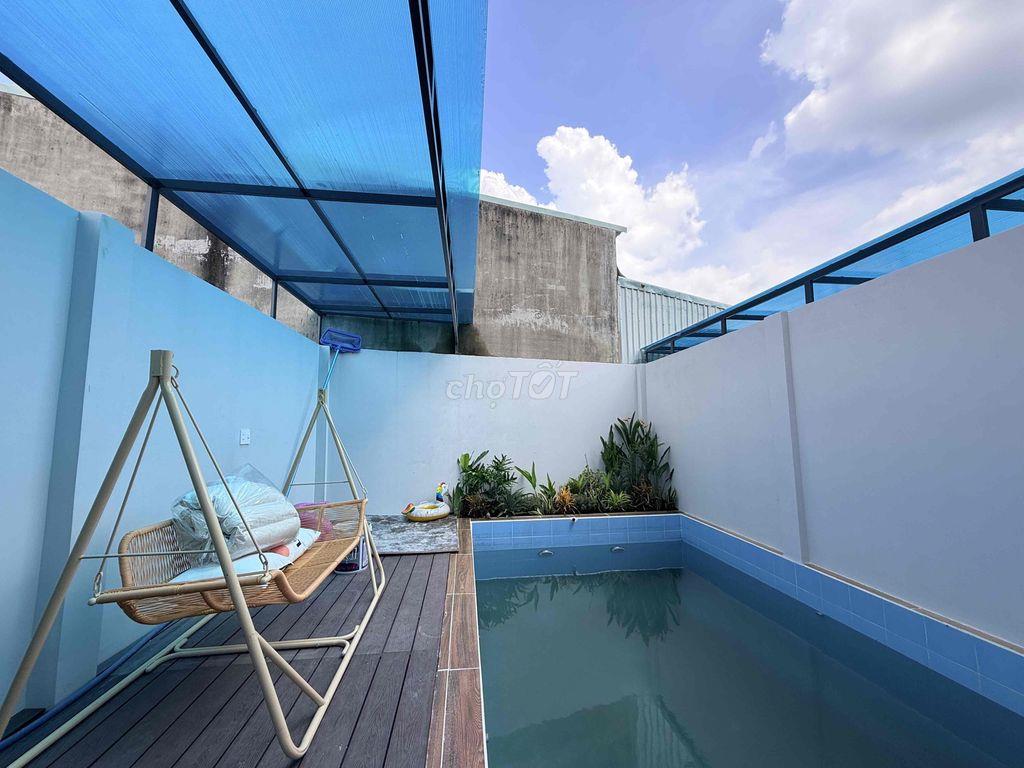 Nhà Đức Hoà Đông 5x28m có hồ bơi giá 2ty550 có hoàn công