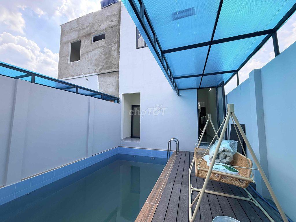 Nhà Đức Hoà Đông 5x28m có hồ bơi giá 2ty550 có hoàn công
