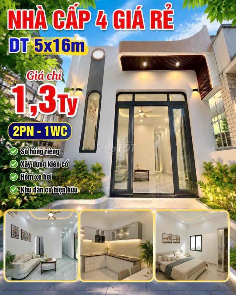 NHÀ ĐẸP CHO NGƯỜI THU NHẬP THẤP - SỔ HỒNG RIÊNG
