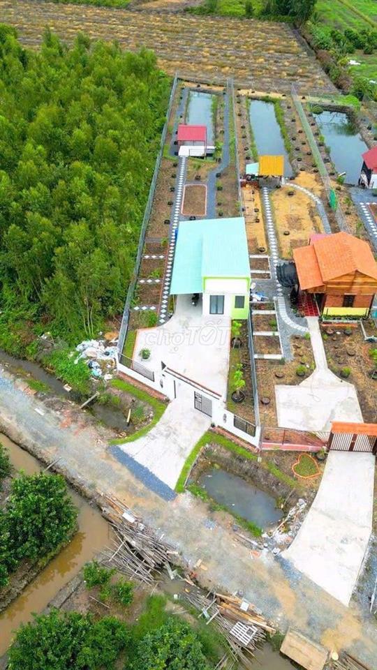 chỉ 1.4 tỷ sở hữu nhà vườn 1000m² đất view kênh
