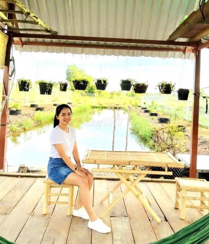 chỉ 1.4 tỷ sở hữu nhà vườn 1000m² đất view kênh