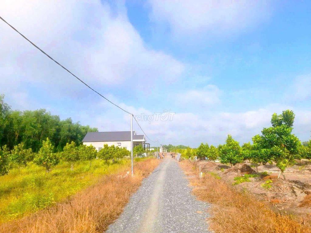 Hàng F0, chỉ 320tr sở hữu 500m² đất vườn view kênh