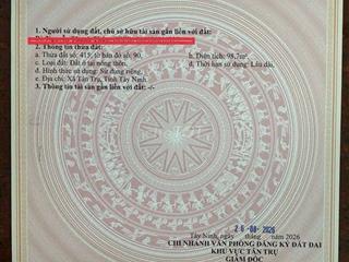 Hàng ngộp, chỉ 360tr sở hữu 98m² đất thổ đường ô tô