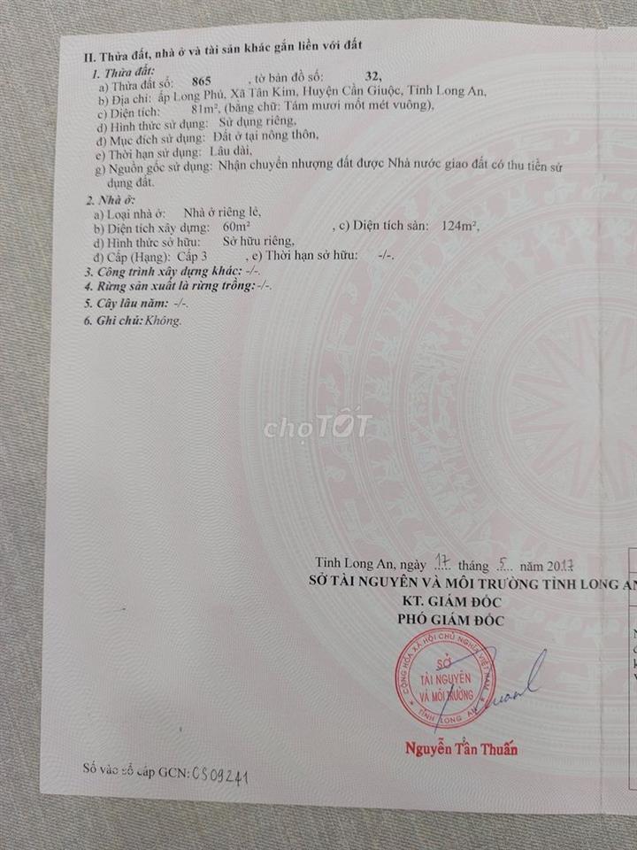 Khu dân cư Cần Giuộc Long An