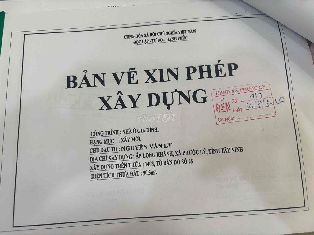 Cần bán 90 m2 / thổ cư/ shr / 750 triệu