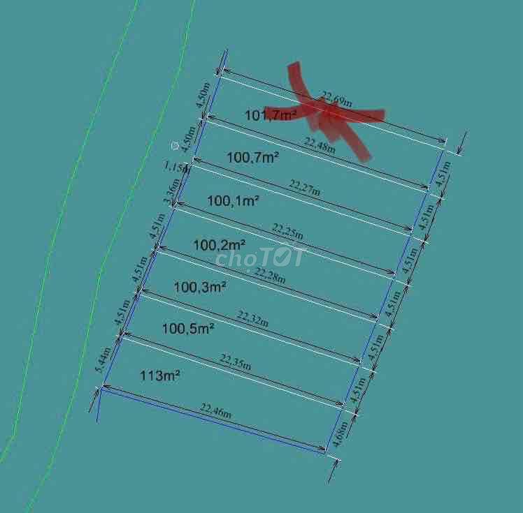 Cần bán 100 m2 / thổ cư/ giá 590 triệu/ shr
