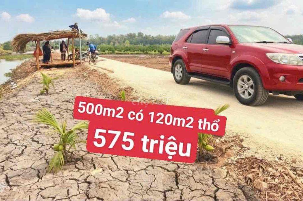 Bán 500m2 đất vườn bao chuyển thổ 575tr