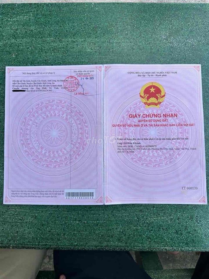 CHÍNH CHỦ BÁN ĐẤT LÔ GÓC 2 MẶT TIỀN VIEW SÔNG SIÊU ĐẸP – CẦN GIUỘC, LO