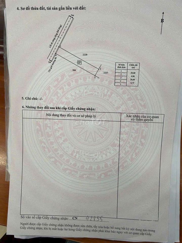 Cách cầu ông Thìn 10' đi xe, chủ ngộp cần bán gấp.