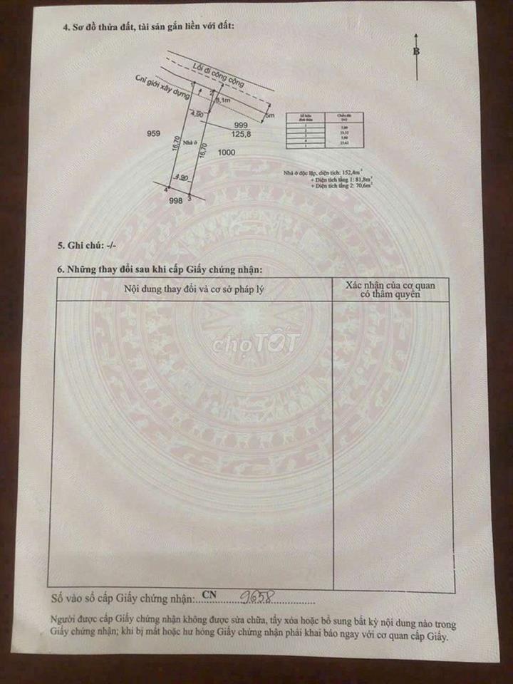 Bán nhà mới xây dựng