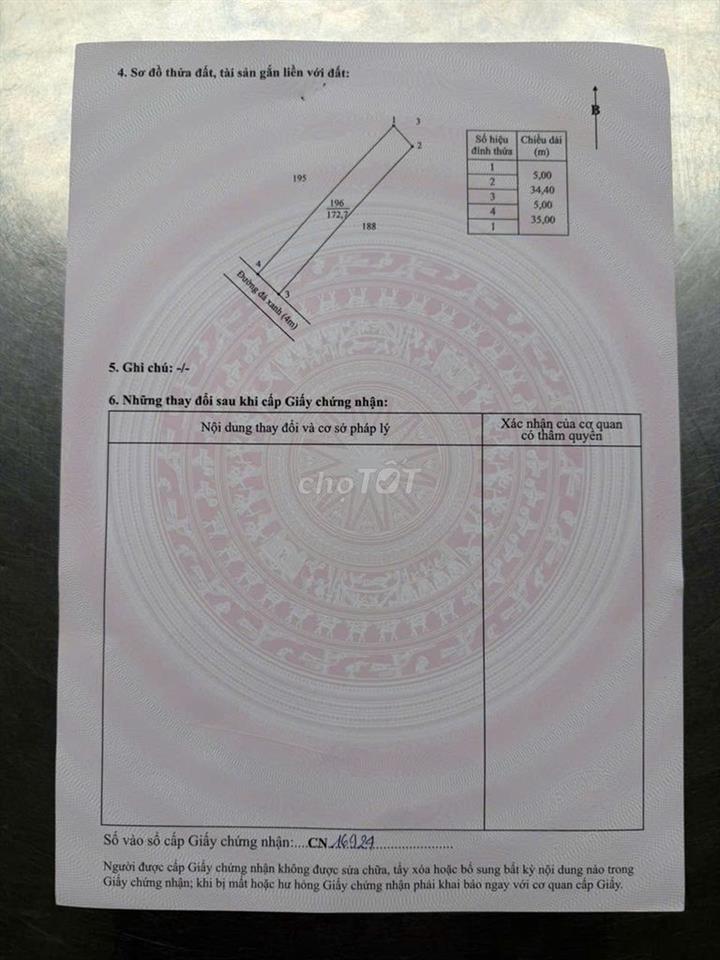 Bán đất FULL THỔ CƯ ĐÃ RA SỔ tại Thị trấn Hậu Nghĩa, Đức Hoà, Long An