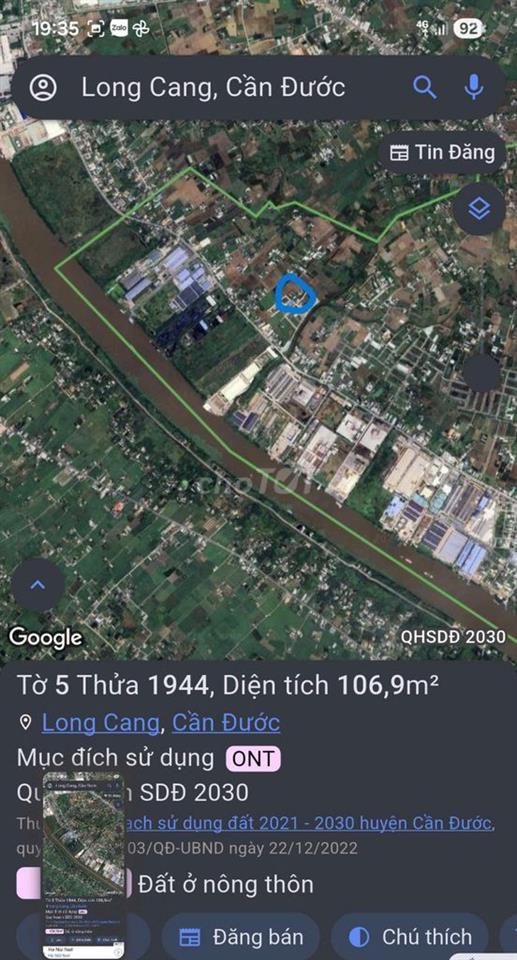 Đất ở Cầu Ông Bình