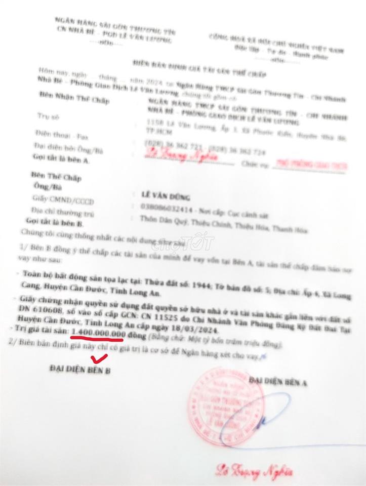 Đất ở Cầu Ông Bình