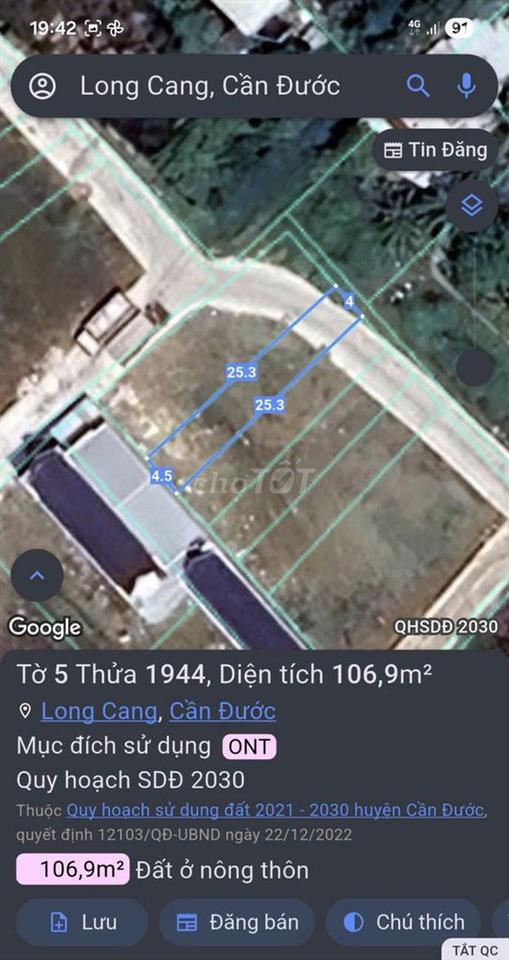 Đất ở Cầu Ông Bình