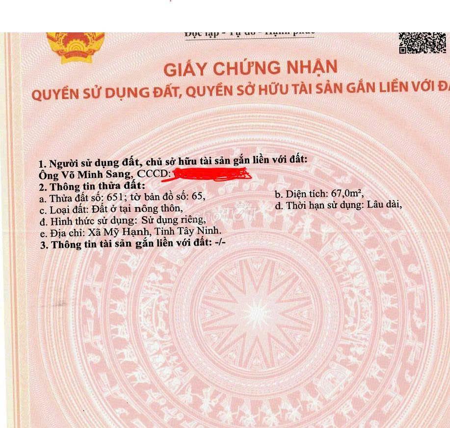 ĐẤT GIÁ RẺ 430 TRIỆU SỔ HỒNG RIÊNG SỞ HỮU NGAY ĐẤT ĐỨC HÒA LONG AN