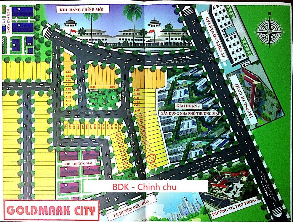 Bán Lô C26,1.4 tỷ,dự án Goldmark City,sổ hồng riêng,sát Tân Đức,Tân Đô