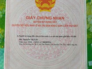 Cần bán 2930 m2 đất lúa ven sông Vàm Cỏ Đông