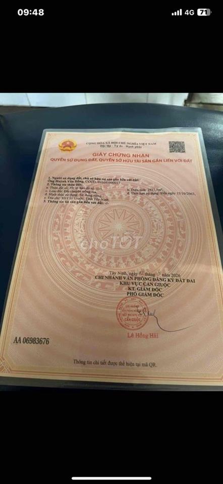 cần bán mặt tiền đường 826C  long Hậu  2927m2 giá 11 tr / 1m2