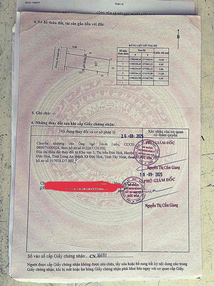 đất thổ cư 1 sẹt nguyễn thị thọ