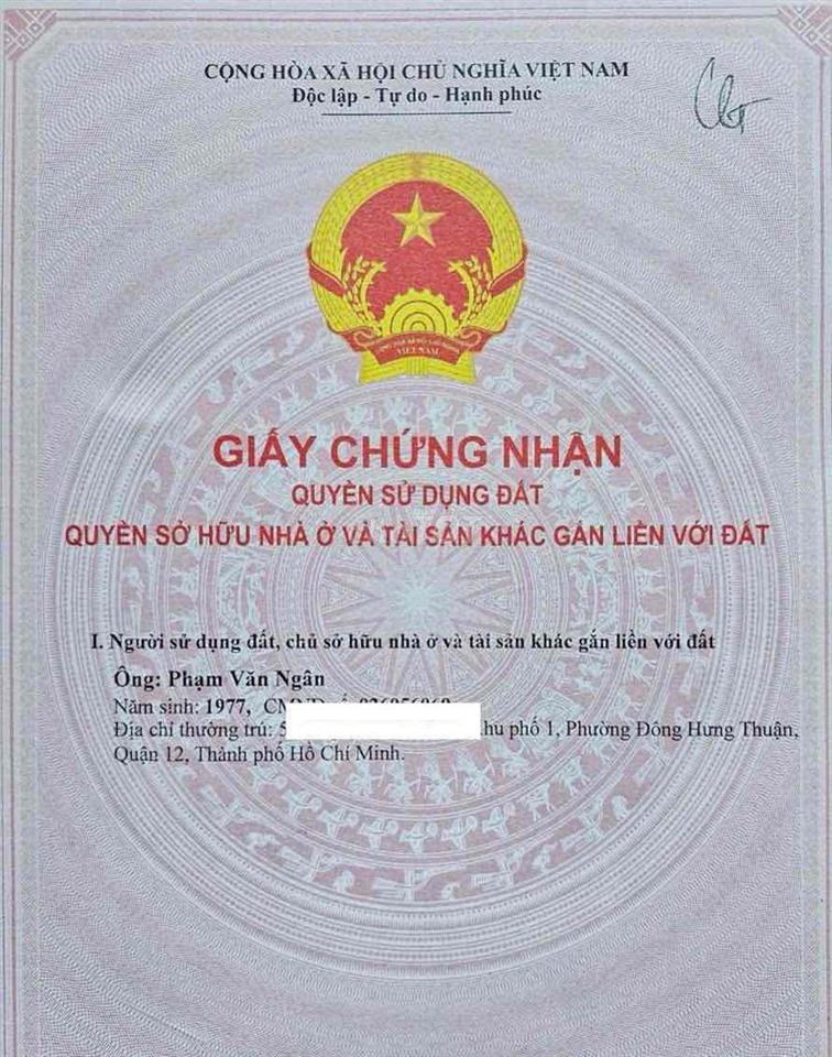 cần bán gấp mặt tiền. full thổ cư. 3.7 tỷ thương lượng