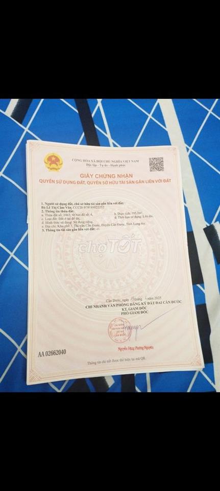 Bán Đất Cần Đước Long An Chính chủ