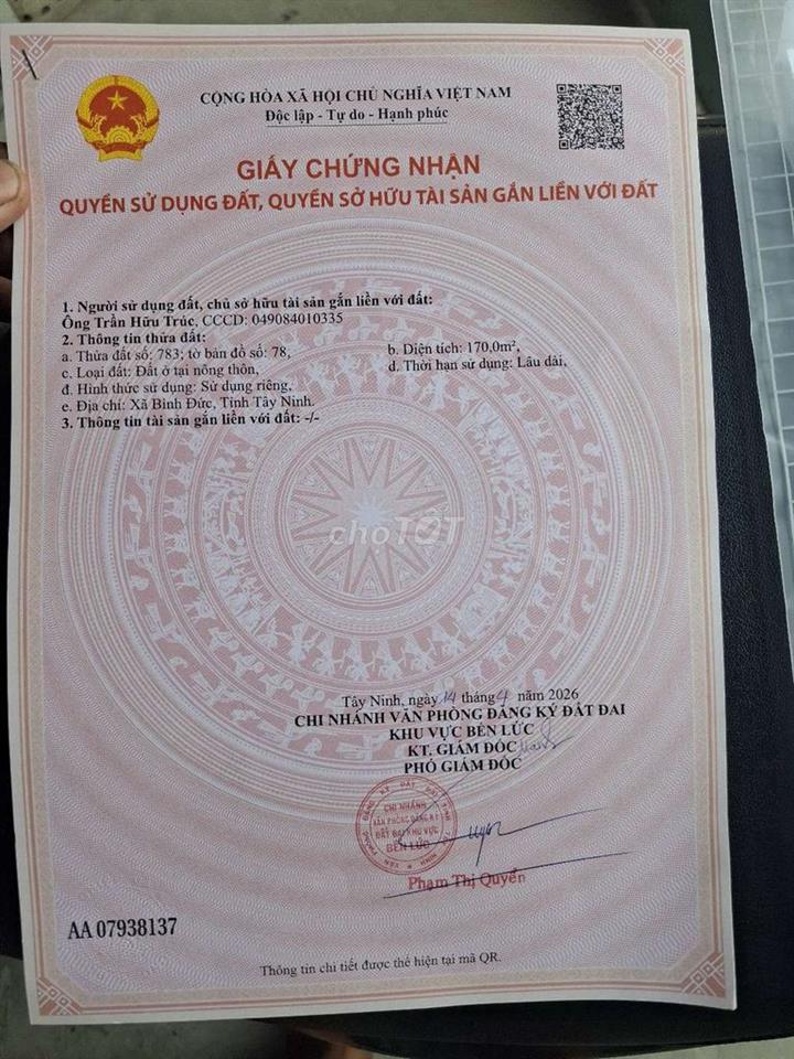 Chính Cần bán Nền Khu Công nghiệp