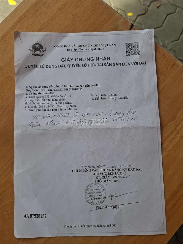 Chính Cần bán Nền Khu Công nghiệp