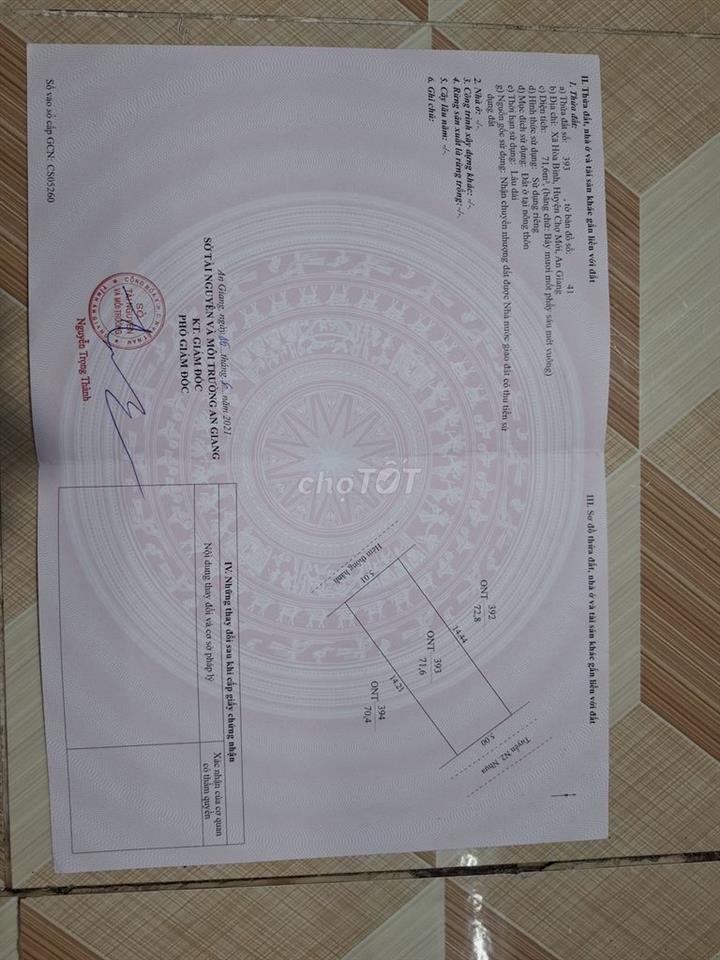 Chính Chủ Cần bán Nền Chợ & Khu Dân Cư