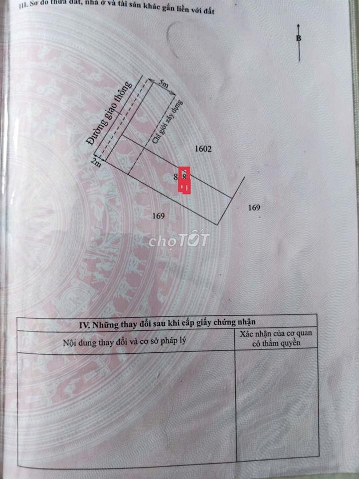 bán đất  xã long thượng gần chợ hưng long