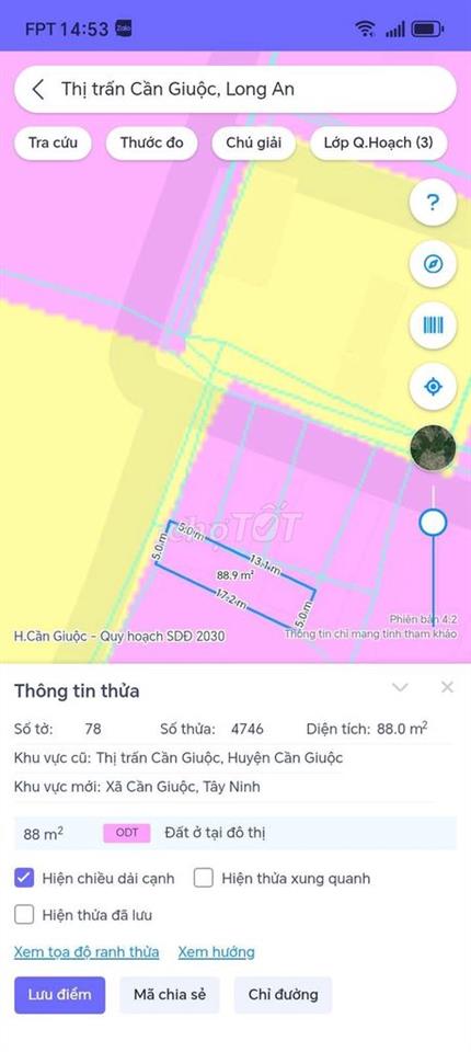 đất ở đô thị. kẹt tiền nên bán giá này. 