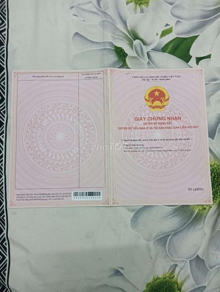 chính chủ cần bán đất nền thổ cư 100%