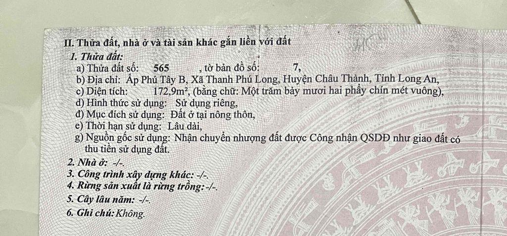 cần tiền bán gấp đất full thổ cư, view kênh mát mê