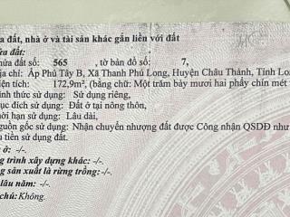 cần tiền bán gấp đất full thổ cư, view kênh mát mê