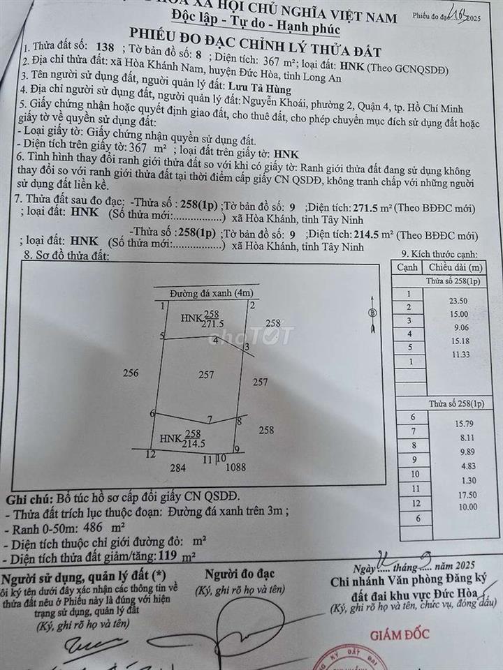 đất 1800 có  757m thổ cư.  gần  đường n2, cách ủy ban xã 1km.