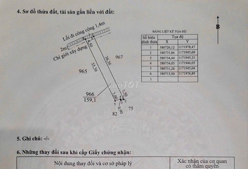 Đất Thổ cư 159M² KCN Thuận Đạo, xã Long Cang, Tây Ninh Giá chỉ 795 tr