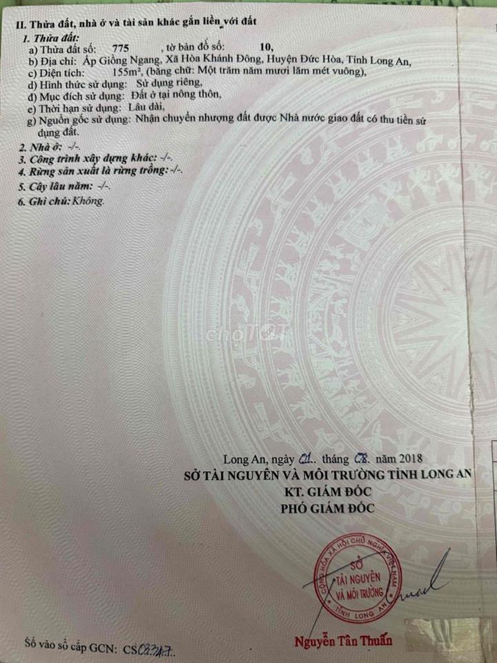 Bán đất 1/ Bàu Sen, Gần vành đai 3