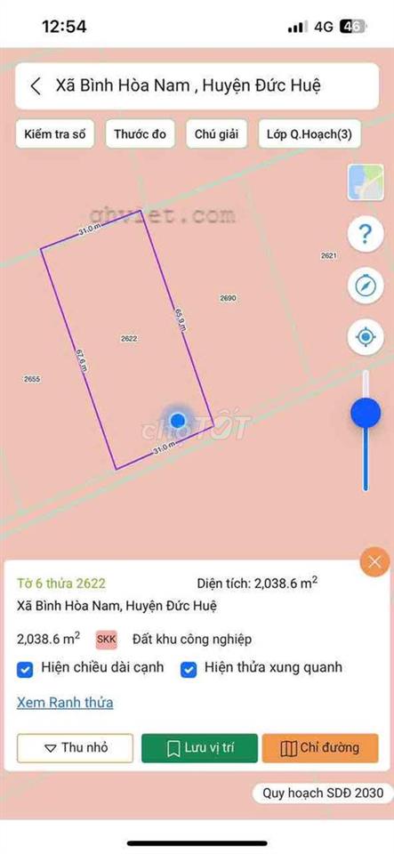 BÁN ĐẤT SẢN XUẤT – ĐỨC HUỆ, LONG AN