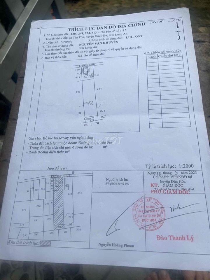 chính chủ gửi bán lô đất mặt tiền nhựa 32m