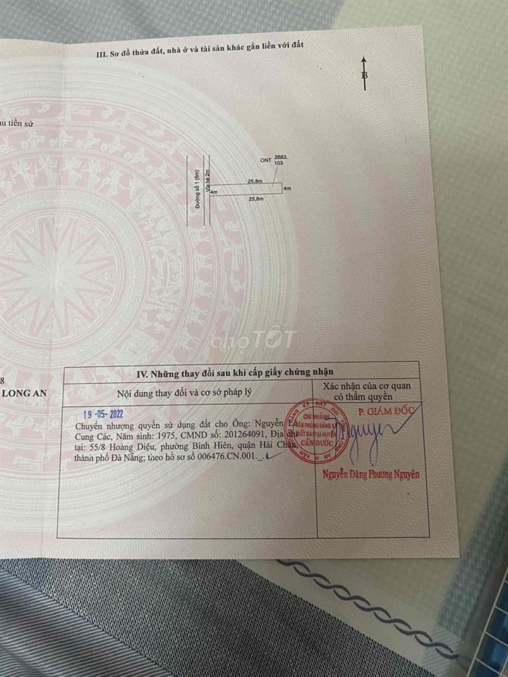 đất chính chủ cần bán