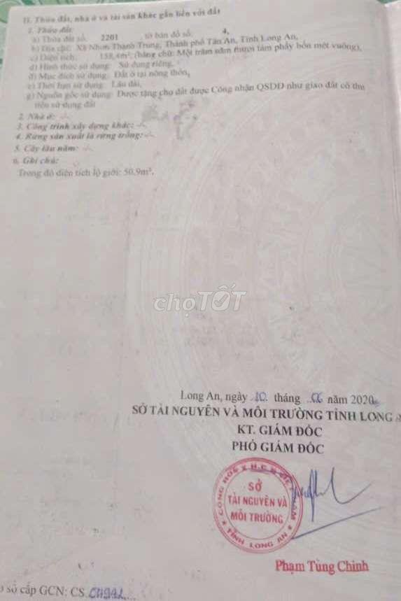 Bán lô đất nền 