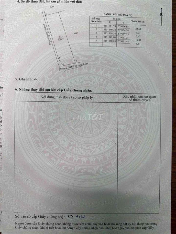 Đất Thổ cư tích luỹ đầu tư giá tốt