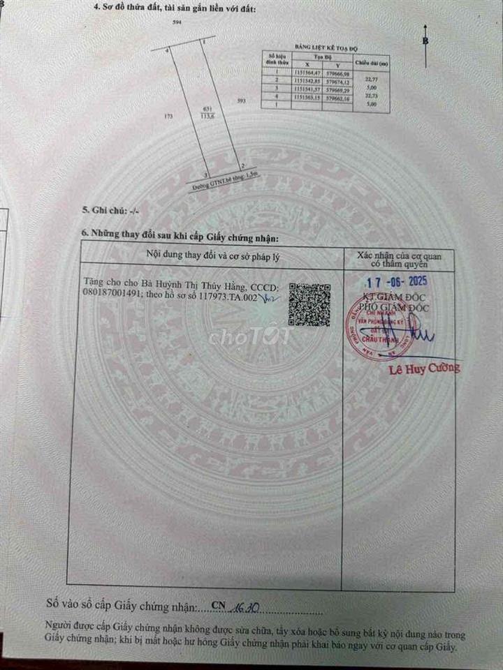 Đất Thổ cư tích luỹ đầu tư giá tốt