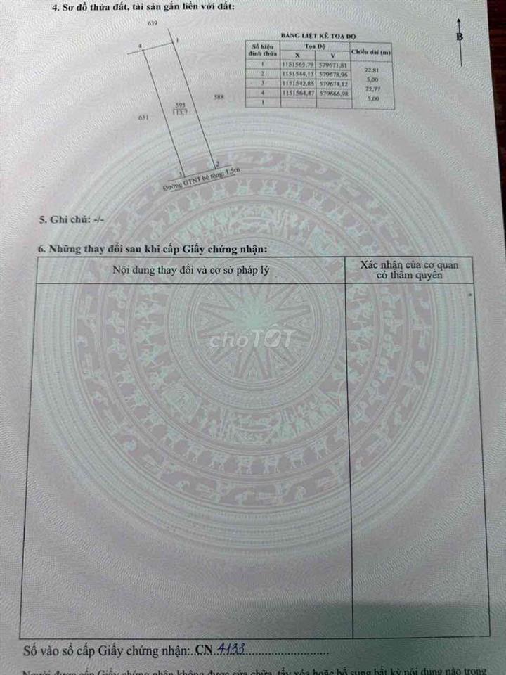 Đất Thổ cư tích luỹ đầu tư giá tốt