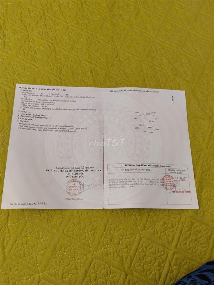Bán gấp Đất chợ Cần Giuộc