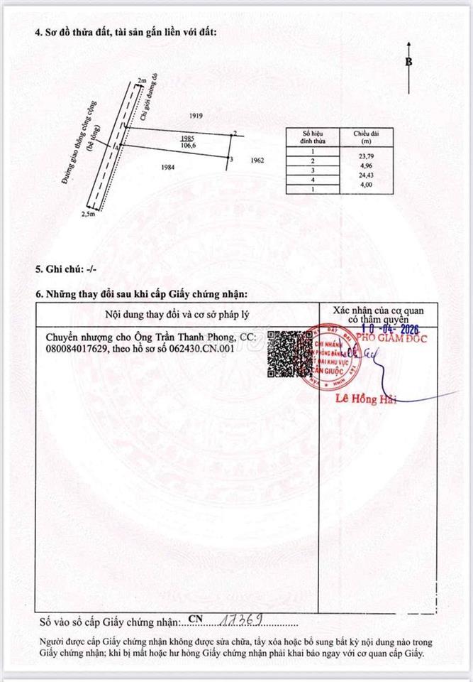 chủ gửi bán gấp giá 600tr. sang tên trong ngày