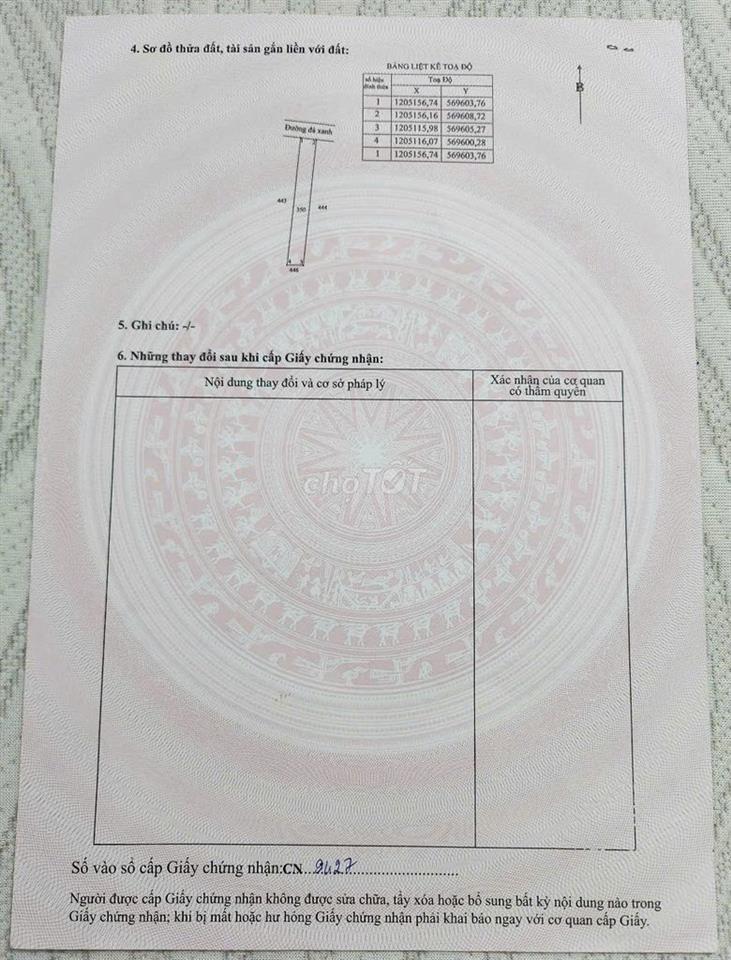 Đất thổ cư bán gấp